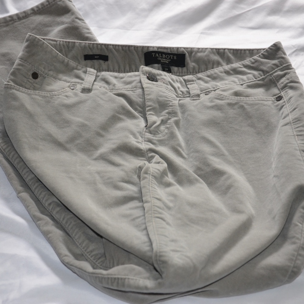 Talbots Grey Soft Cotton Pants